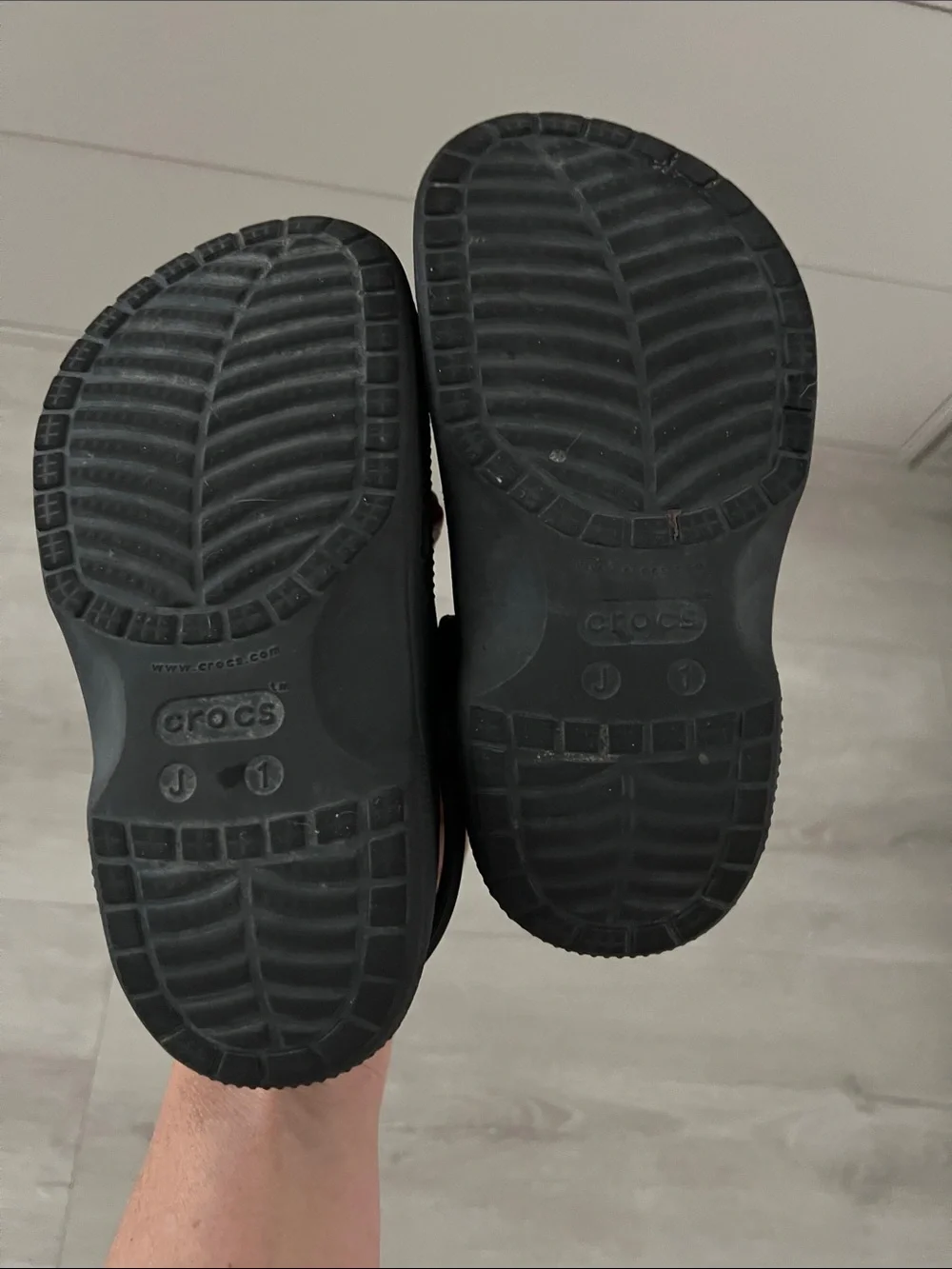 Kids Black Crocs Sandals - Comfortable Everyday Slip-Ons